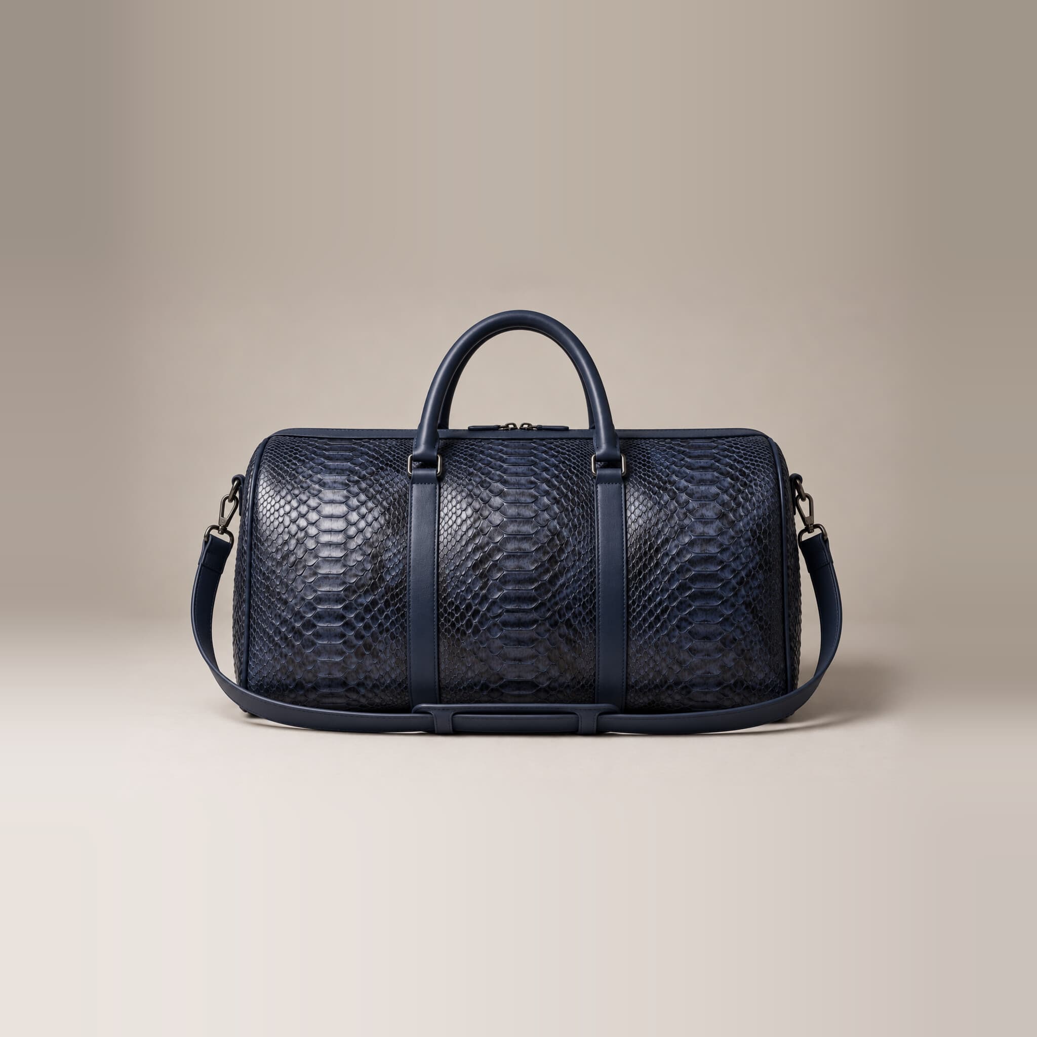The Dom Bag in Navy, front view